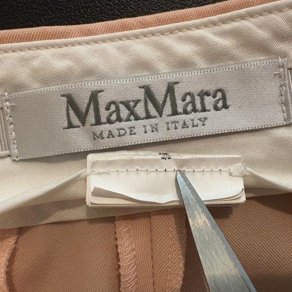 MaxMara Peach Dress Pants w/ Hidden Zipper, Button, and Eye/Hook Closure - Picture 13 of 14